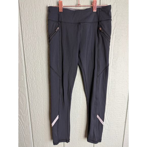 Lululemon Cropped Black Leggings, Size 4 - Picture 1 of 5